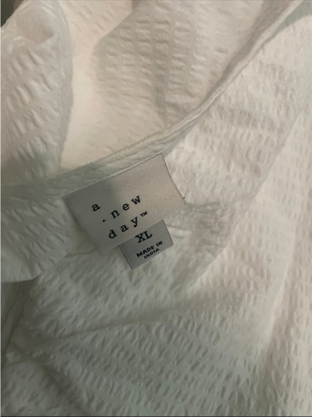 a new day White Textured Puff Sleeve Dress - Picture 2 of 2